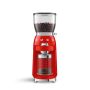 Smeg 50'S Style 150W Retro Conical Burr Coffee Grinder 350 G Bean Container Capacity Fiery Red