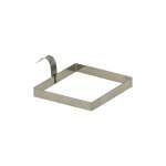 9.5CM Square Egg Ring Silver