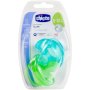 Chicco Physio Soft Silicon Soother Blue & Green 6-12 Months 2 Piece