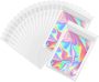 Resealable Holographic Gift Packaging Bags Florist Small Business - 100 Qty - White