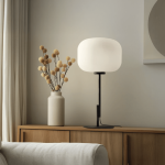 Nord Black With Opal Glass Table Lamp