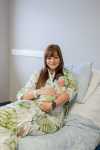 Mommy Gown Robe Monster Leaf Print