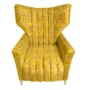 Designer Concepts Altagracia Elephant Wingback Chair- Yellow