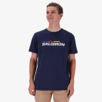 Salomon Mens Old Racer II Short Sleeves T-Shirt In Blue - Blue M