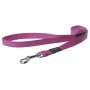 Rogz Utility Large 20mm Fanbelt Fixed Dog Lead - Pink Reflective