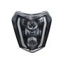 Dirt Bike LED Headlight With High Low Beam Compatible With Universal