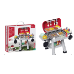 Bbq Grill Playset 2 Layer With Realistic Smoke Lights & Sounds