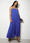 Statement Pleated Trapeze Maxi Dress - Marina