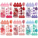 15-PIECE Makeup Tool Set In Jar Includes 3 Powder Puffs 3 MINI Powder Puffs 3 Beauty Blenders 3 MINI Beauty Sponges & 3 MINI