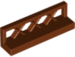 Parts Fence 1 X 4 X 1 3633 - Reddish Brown