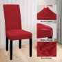 High Stretch Jacquard Chair Cover Dining Chair Slipcover Parsons Chair Furniture Protector Stretch Chair Covers For Dining Room Restaurant Kitchen