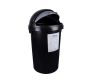 Dustbin - Flip-top Dustbin - Plastic - Black - 25L