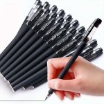 6PCS Black Gel Pens - Smooth Writing For Office And School Supplies