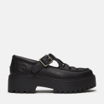 Stone Street Platform Buckle Shoe For Women - 8 Black