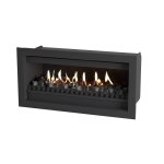 Traditional Convector Gas Fireplace - 1050MM Black