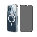 Magsafe Case + Privacy Screen Protector Combo Compatible With Iphone 14 Pro