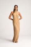 Halter Dress - Sand - Large