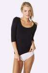 3 4 Bamboo Scoop Top Medium