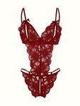 Deep V Backless Design Bodysuit Without Lingerie & Underpants Women's Sexy Clothing