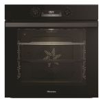 Hisense 60CM Multifunction Built In Eye Level Pyrolytic Oven - Black