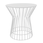 Monica Side Table - White Textured