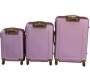 3-PIECE Travel Luggage Suitcase Bag Set - Stylish - Brown