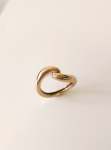 Ouroboros Ring - XL UK Ring Size R+ To Z 10K Rose Gold Brushed
