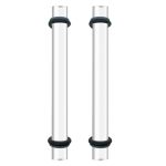 Diyoohomy 2PCS Polymer Clay Roller Tools Acrylic Rolling Pin With Thickness Rings Kit Air Dry Clay Tools Clear Slab Roller Suppl