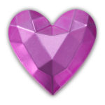 Fancy Pink Heart Jibbitz - Multi Osfa
