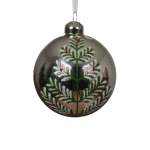 Glass Bauble 8CM Round Shape - Silver