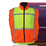 Lime & Orange Reflective Jacket Sleeveless