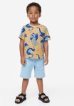 Cotton T-Shirt - Beige Dragons