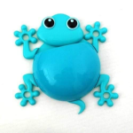 4AKID Toothbrush-holder-gecko-blue