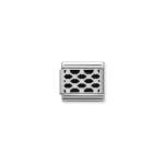 Composable Classic Link Grid Pattern In Silver And Enamel