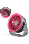 Hoco Xo MF86 Rechargeable Silent Desktop Or Wall Mounted Fan With 4 Speed Adjustment Pink 3600MAH