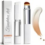 Korean Color Changing Foundation Stick With Brush For Lumine Skin 2-IN-1 Waterproof & Long-lasting Hydrating Makeup Dual-ended F