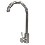 Heavy Duty Brushed Rotating Kitchen Tap Mixer Silver