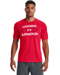 Men's Ua Tech 2.0 Wordmark Graphic Short Sleeve - Radio Red Sm