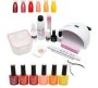 High Quality Uv/led Glam Gel Nail Polish Starter & Soak Off Kit - Set Of 19 Sunset Boulevard Sunset Boulevard