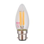 Eurolux - Warm White E14 4W Clear Filament Candle LED