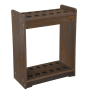 12-SLOT Wooden Billiard Cue Pool Rack Floor Standing Pool Cue Holder
