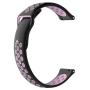 Double Color Watch Band For Galaxy S3 Ticwatch Pro Black Pink