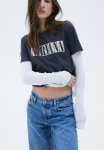 T-Shirt With A Motif - Dark Grey & Nirvana