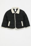 PoP Candy Contrast Quilted Jacket - Black & White