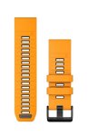 Garmin Quickfit 26MM Sparkorange graphite Silicone Band