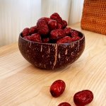 Handcrafted Coconut Shell Bowl - Sustainable Wooden Serving Dish For Salads Fruits & Desserts - Perfect For Kitchen & Restaurant
