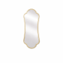 Simply Mello Iris Half Length Curved Gold Wall Mirror Modern -115 X 56CM