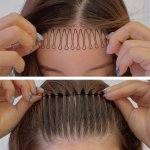 Sleek Invisible Hair Styling Clip - Wave Design For Bangs & Flyaways Metal Simple Style Rectangle Shape - Perfect For Face Washi