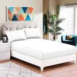 Le Intro - 90GSM Fitted Sheet Set - White