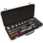 Tork Craft Socket & Ratchet Set 27 PC 1/2' Dr Crv 8 32 Mm 12 Point Metal Case TC75027